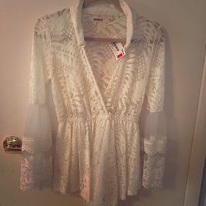 White floral romper 🥀